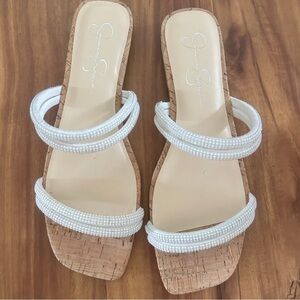 {Jessica Simpson} rhinestone sandals